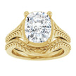 3 Carat Elongated Cushion Cut Vintage Inspired Engagement Ring
