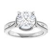 1.75ctw Round Brilliant Vintage Inspired Engagement Ring