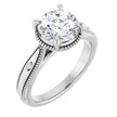 1.75ctw Round Brilliant Vintage Inspired Engagement Ring
