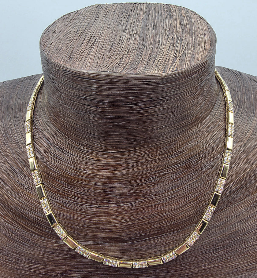 Bold & Striking LeVian Nude Diamond Necklace in 14K Honey Gold