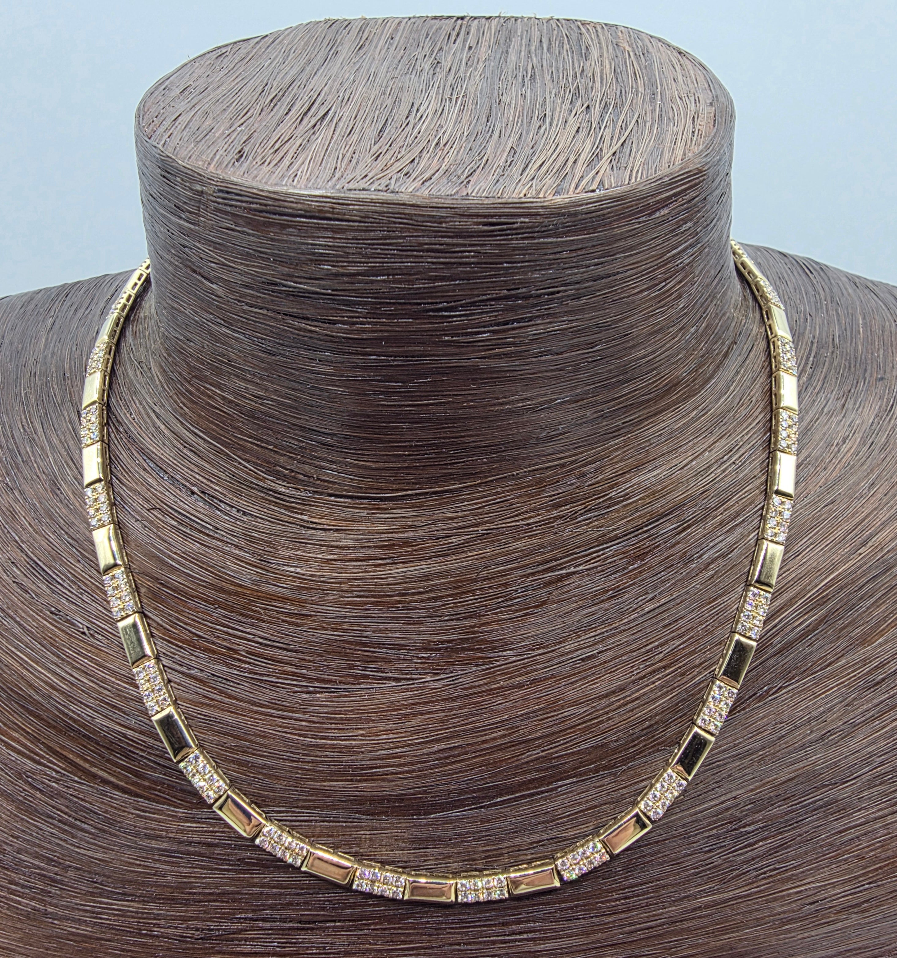 Bold & Striking LeVian Nude Diamond Necklace in 14K Honey Gold