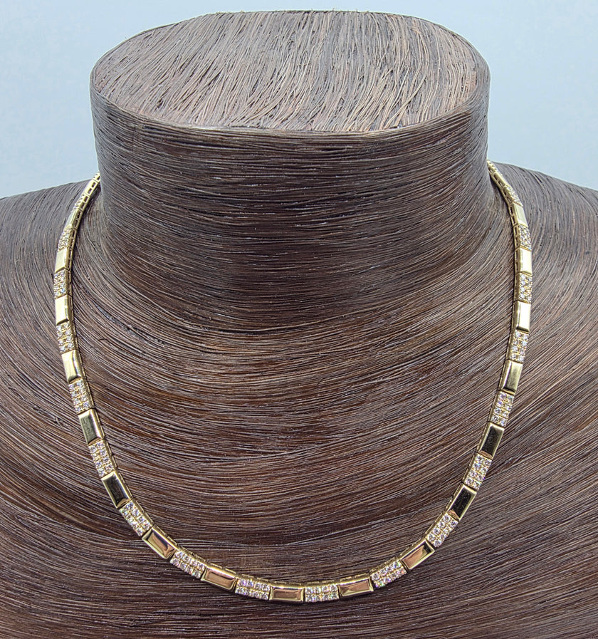 Bold & Striking LeVian Nude Diamond Necklace in 14K Honey Gold