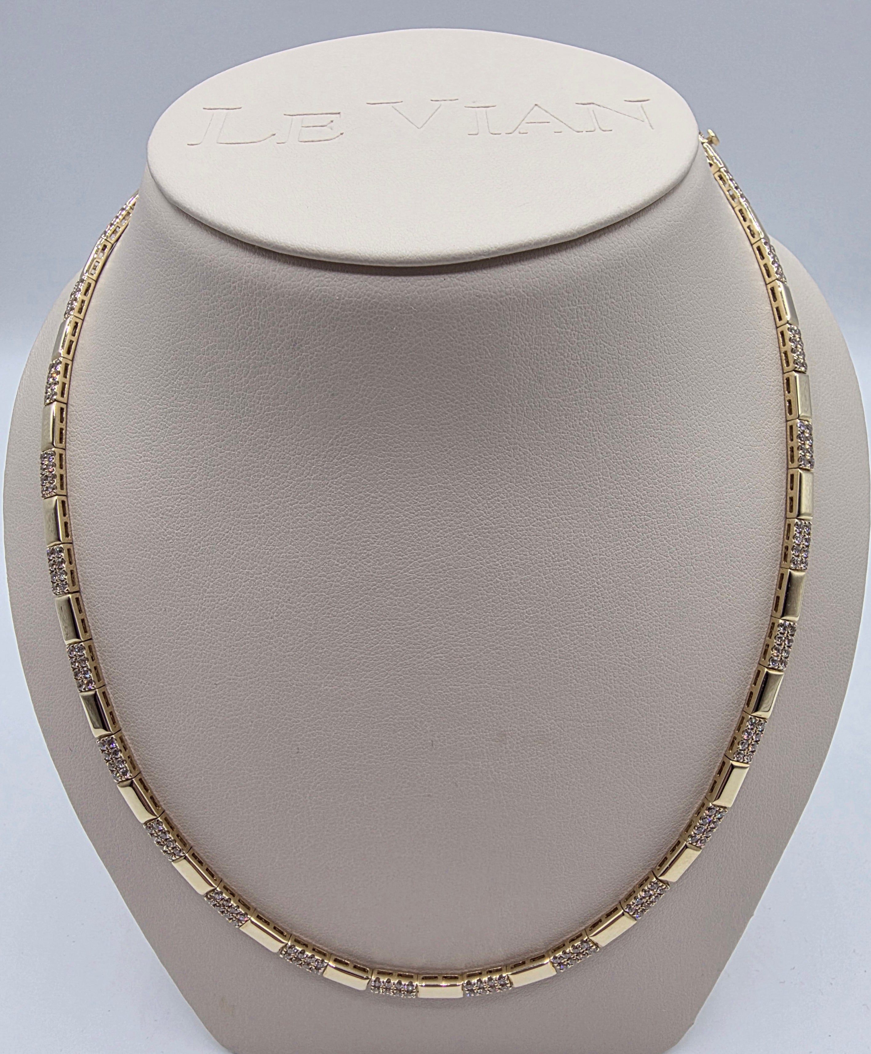 Bold & Striking LeVian Nude Diamond Necklace in 14K Honey Gold