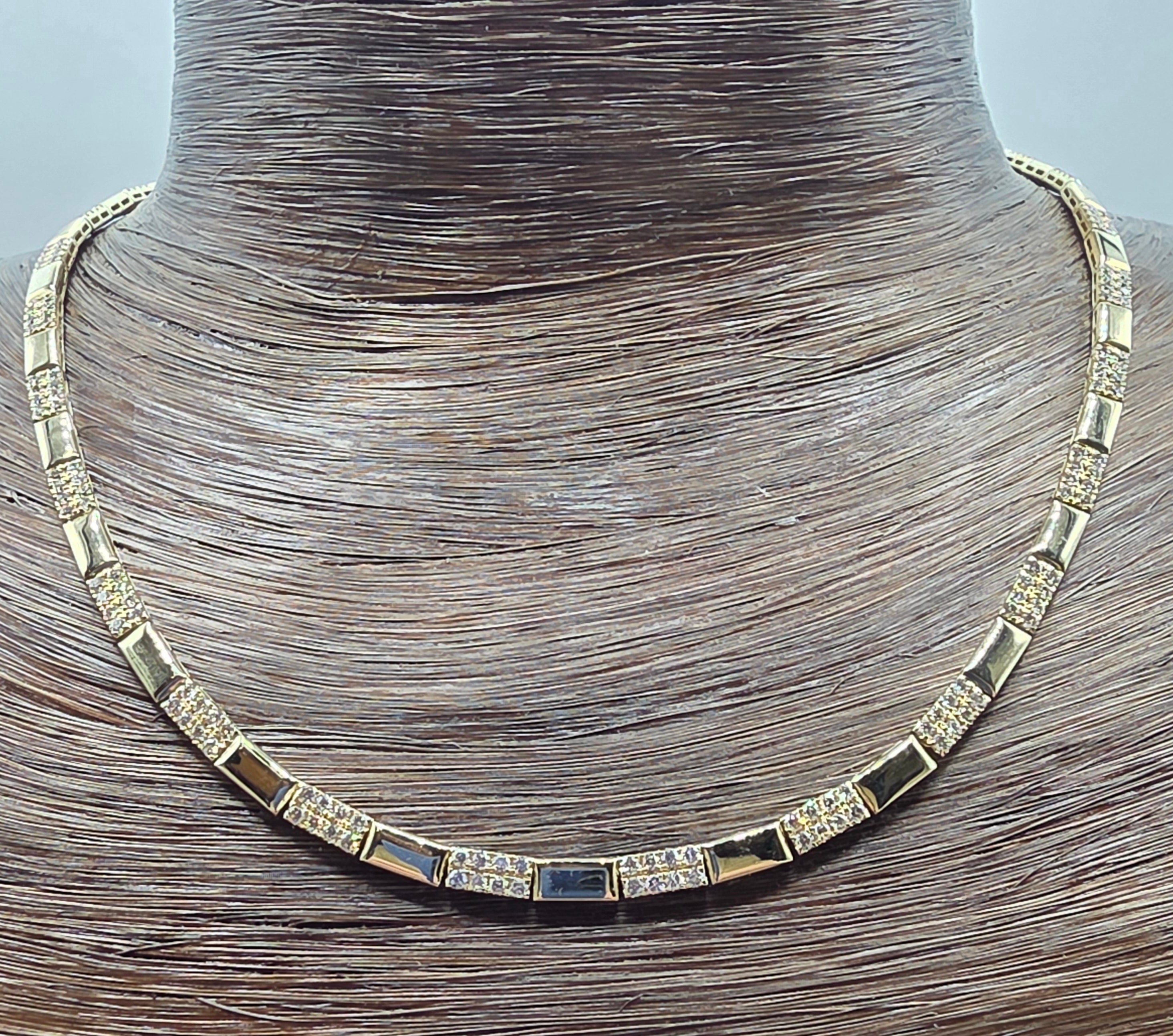 Bold & Striking LeVian Nude Diamond Necklace in 14K Honey Gold