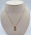 Beautiful Bow Design LeVian Chocolate Diamond Pendant in 14K Strawberry Gold