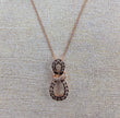 Beautiful Bow Design LeVian Chocolate Diamond Pendant in 14K Strawberry Gold