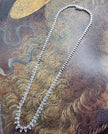 Exceptional Quality Pear-Shape Graduated Diamond Tennis Necklace in 14K