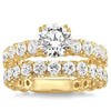 3 Carat Round Cut Bridal Set VS