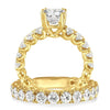 3 Carat Round Cut Bridal Set VS