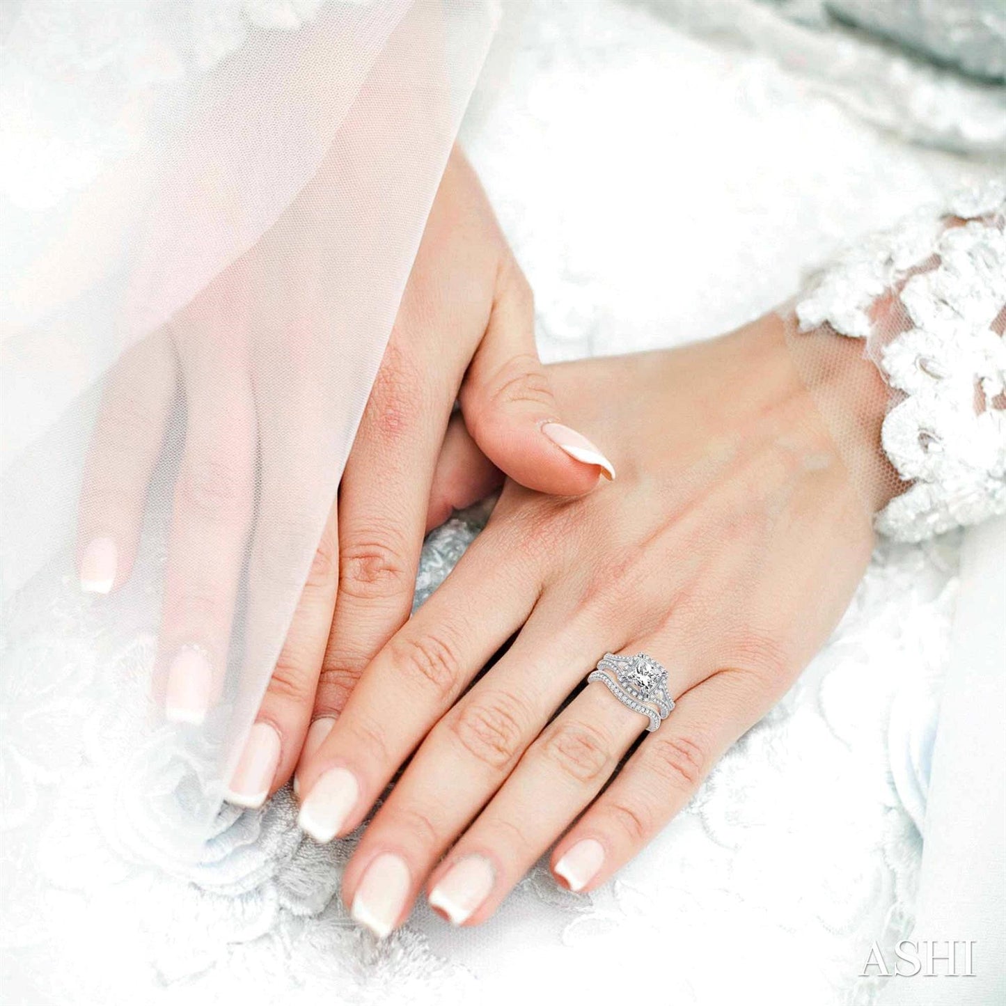 Diamond Wedding Set Princess Cut