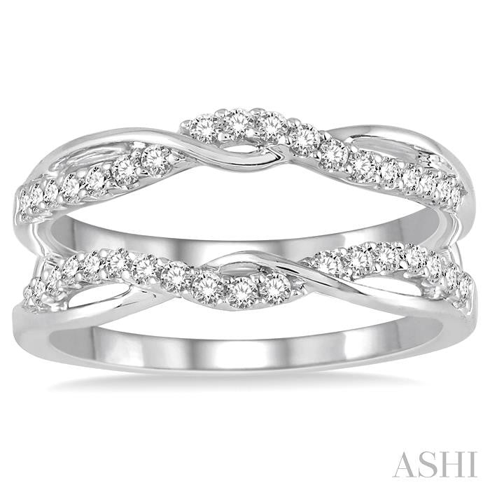 3/8 ctw Round Diamond Insert Ring in 14K Yellow Gold