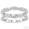 3/8 ctw Round Diamond Insert Ring in 14K Yellow Gold