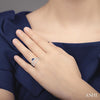 Sapphire Diamond Ring Insert 1/4ctw