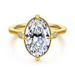 4 Carat Oval Cut Gabriel & Co Engagement Ring
