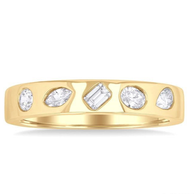 Mixed Shape Diamond Band