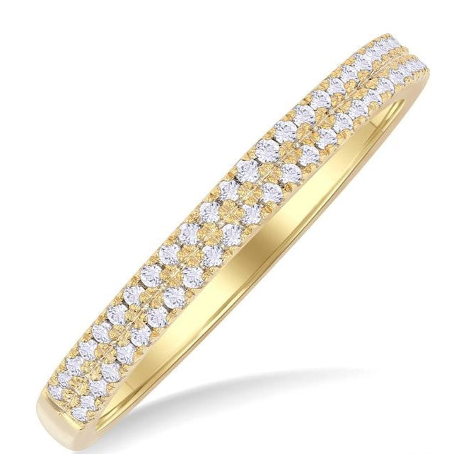 Double Row Diamond Band