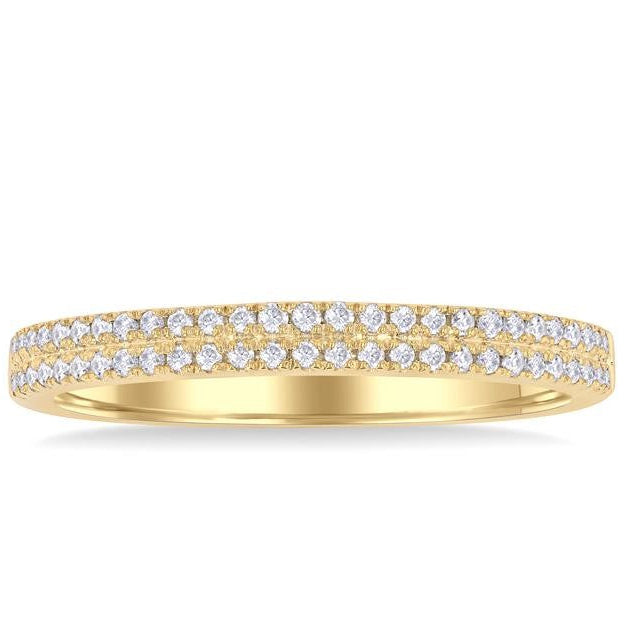 Double Row Diamond Band