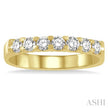 Classic 1/2ct 7 Diamond Wedding Band in 14K Yellow Gold