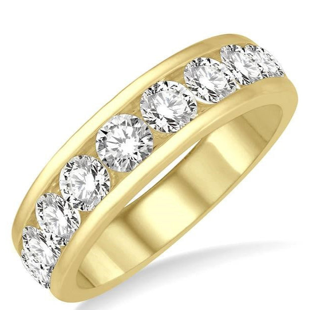 2 Carat 11 Stone Channel Set Diamond Band