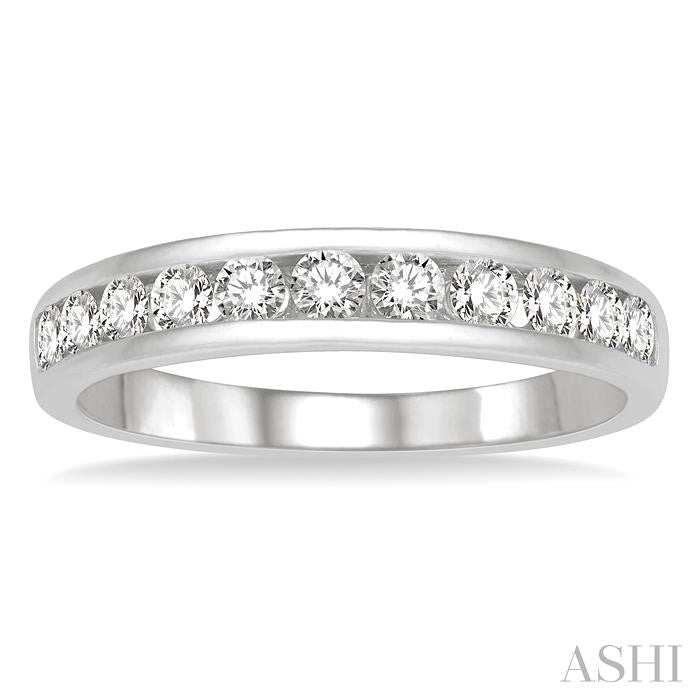 1/2ct Channel Set Diamond Wedding Band in 14K White Gold