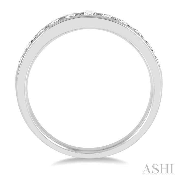 1/2ct Channel Set Diamond Wedding Band in 14K White Gold