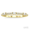 Baguette and Round Cut Diamond Stackable