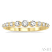 Stackable Graduated Diamond Fashion Ring in 14K Yellow Gold