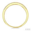 Striking 1/4ct Diamond Flush Set Mosaic Dome Band in 10K Yellow Gold