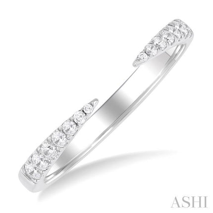 Claw diamond fashion open ring