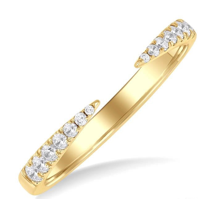 Claw diamond fashion open ring