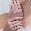5 Stone Oval Shape Bezel Set Diamond Band 1.50 Carats