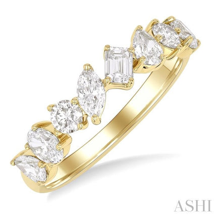 Unique Mixed Shapes Diamond Band