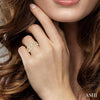 Oval Shape 5 Stone Diamond Band