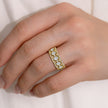 Oval Shape 5 Stone Diamond Band