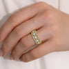 Oval Shape 5 Stone Diamond Band
