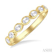 Stackable Oval Shape East-West Diamond Band