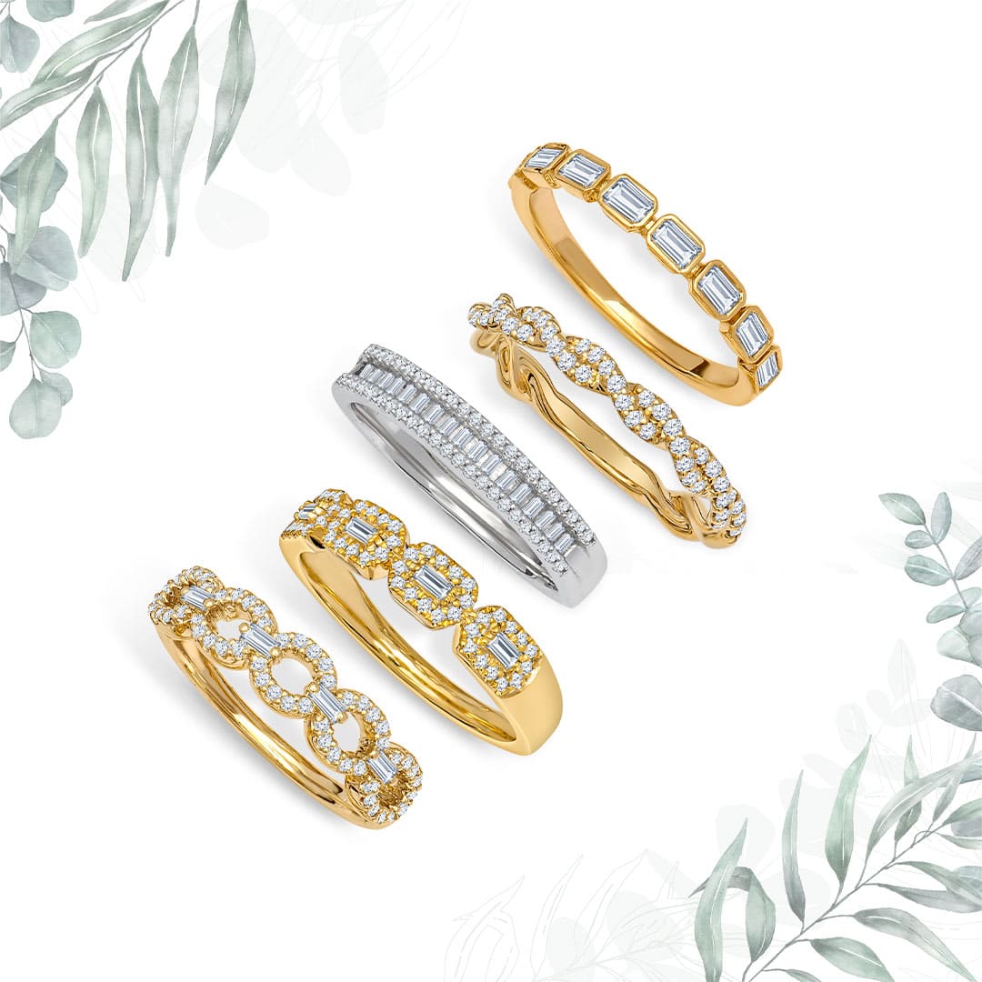 Stackable East-West Diamond Fashion Band