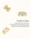Mixed Shape Diamond Fashion Wide Band