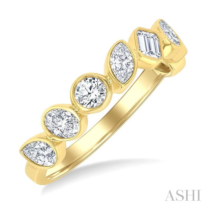Mixed Shape Diamond Band