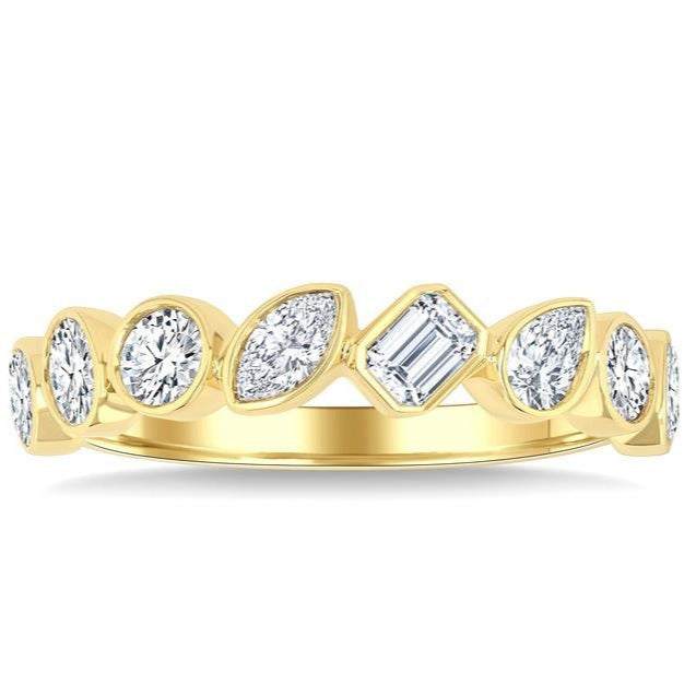 Mixed Shape Diamond Band