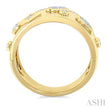 Mixed Shape Diamond Fashion Wide Band