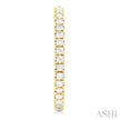 Exquisite French Pave Set Diamond Fashion Half Hoop Earrings in 14K Yellow Gold
