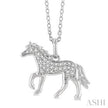 Horse Diamond Necklace