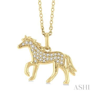 Horse Diamond Necklace