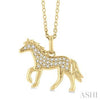 Horse Diamond Necklace