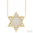 Star Of David Diamond Pendant