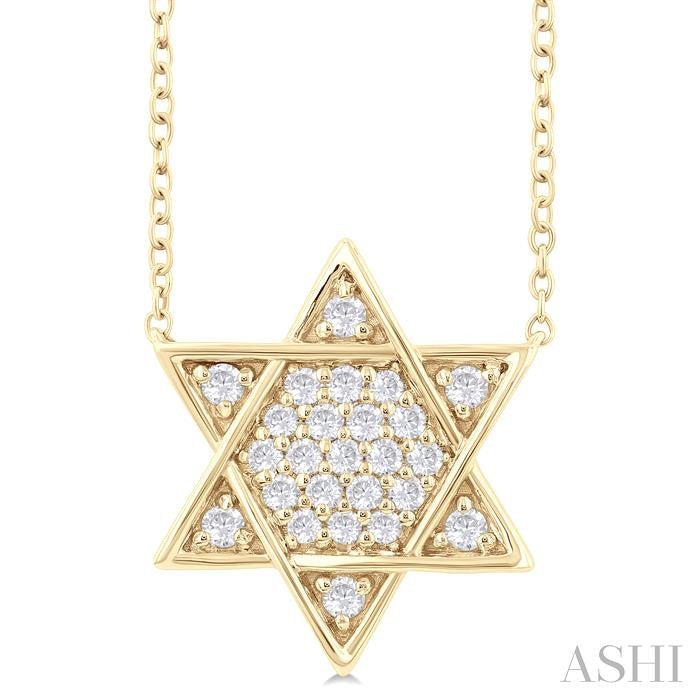 Star Of David Diamond Pendant
