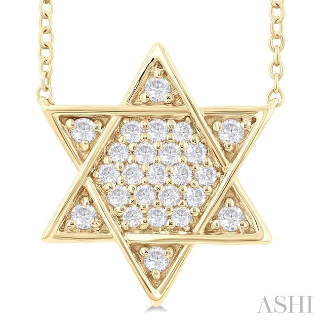 Star Of David Diamond Pendant