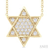 Star Of David Diamond Pendant