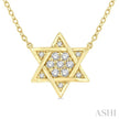Star Of David Diamond Pendant
